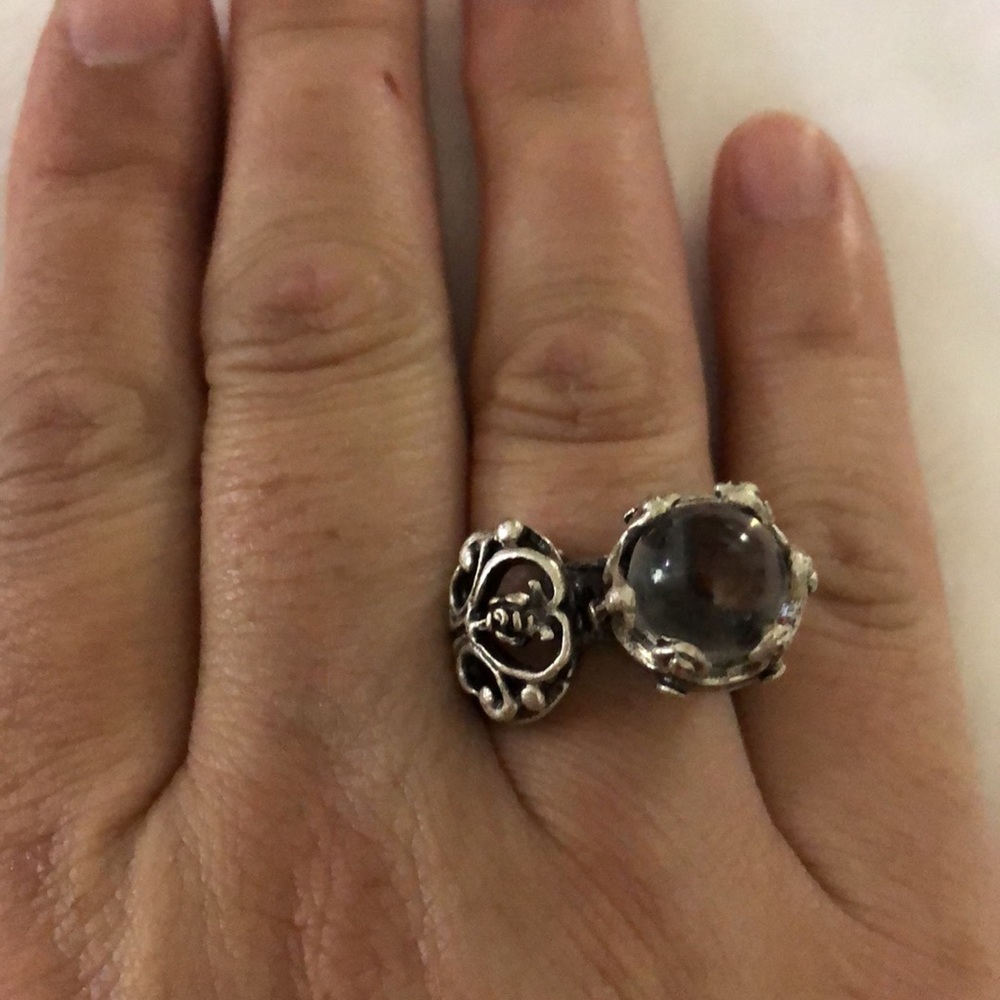 Filigree Quartz Ring